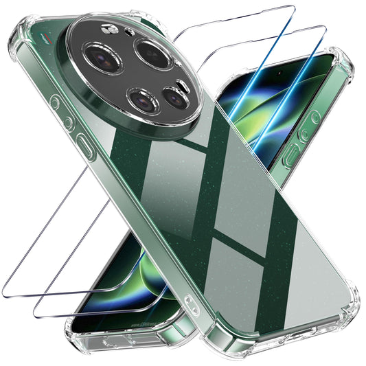 Tentoki Crystal Clear Protection Kit for Xiaomi 17 Ultra - Case + 2 HD Glass
