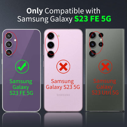 Tentoki Crystal Clear Case for Samsung Galaxy S23 FE 5G