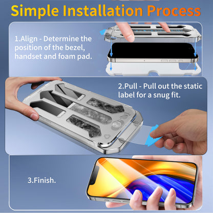 Tentoki Flash Fit Pro HD Clear Glass for iPhone 13 Pro Max / iPhone 14 Plus - 2 Pack