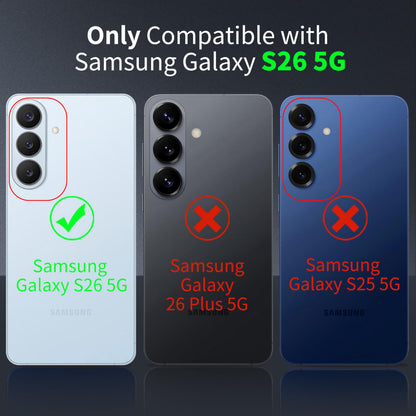Tentoki Crystal Clear Case for Samsung Galaxy S26