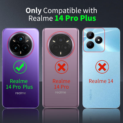 Tentoki Crystal Clear Case for Realme 14 Pro Plus