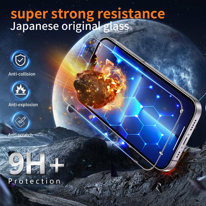 Tentoki Flash Fit Classic HD Clear Glass for iPhone 13 Pro Max / iPhone 14 Plus - 2 Pack