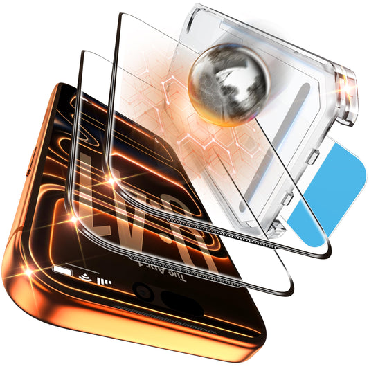 Tentoki Flash Fit Pro Premium HD Clear Glass for iPhone 17 Pro - 2 Pack