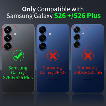 Tentoki Crystal Clear Case for Samsung Galaxy S26 Plus / S26+ 5G
