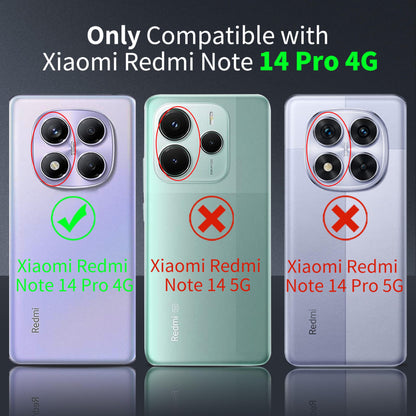Tentoki Crystal Clear Case for Xiaomi Redmi Note 14 Pro 4G