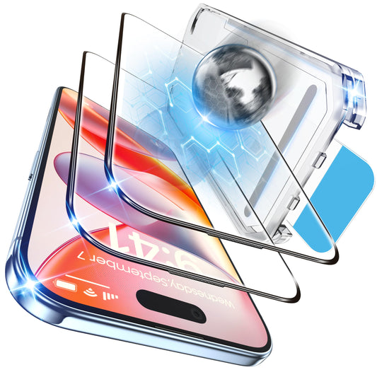 Tentoki Flash Fit Pro Premium HD Clear Glass for iPhone 17 Air - 2 Pack