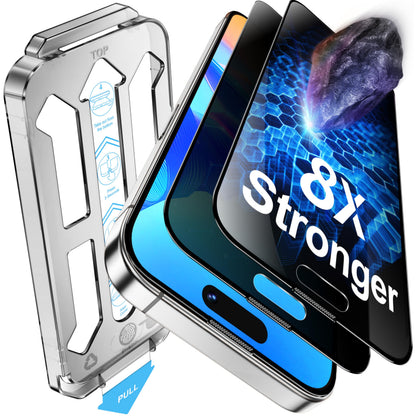 Tentoki Flash Fit Pro Privacy Glass for iPhone 15 / 16 - 2 Pack