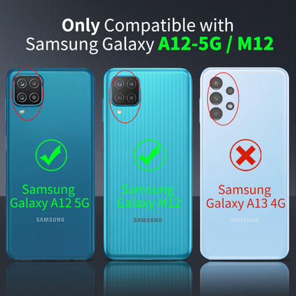 Tentoki Crystal Clear Case for Samsung Galaxy A12-5G / M12