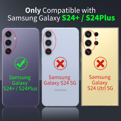 Tentoki Crystal Clear Case for Samsung Galaxy S24+ / S24Plus