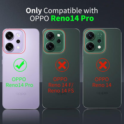 Tentoki Crystal Clear Case for Oppo Reno 14 Pro