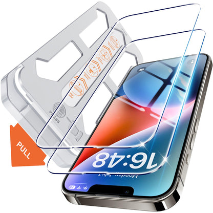 Tentoki Flash Fit Classic HD Clear Glass for iPhone 13 / 13 Pro / 14 - 2 Pack