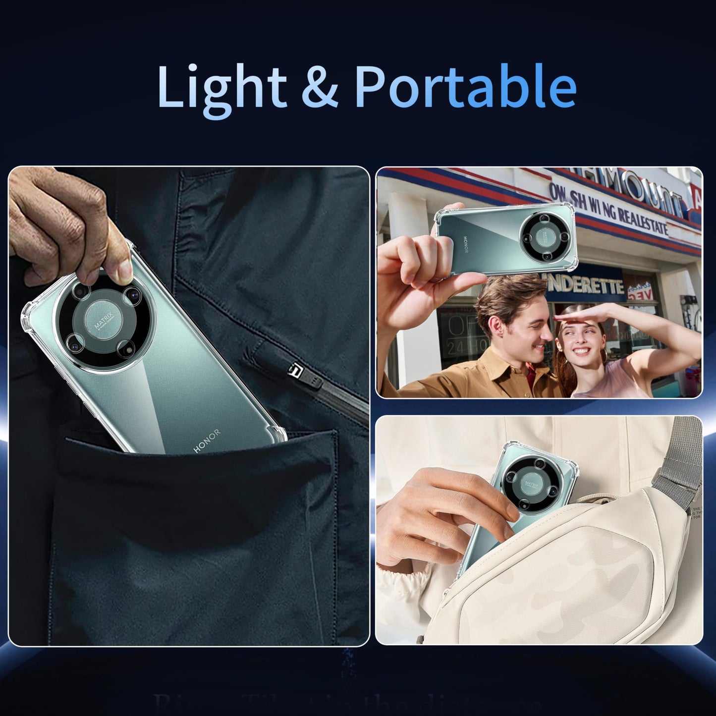 Tentoki Crystal Clear Case for Honor Magic 6 Lite 5G / Honor X9b