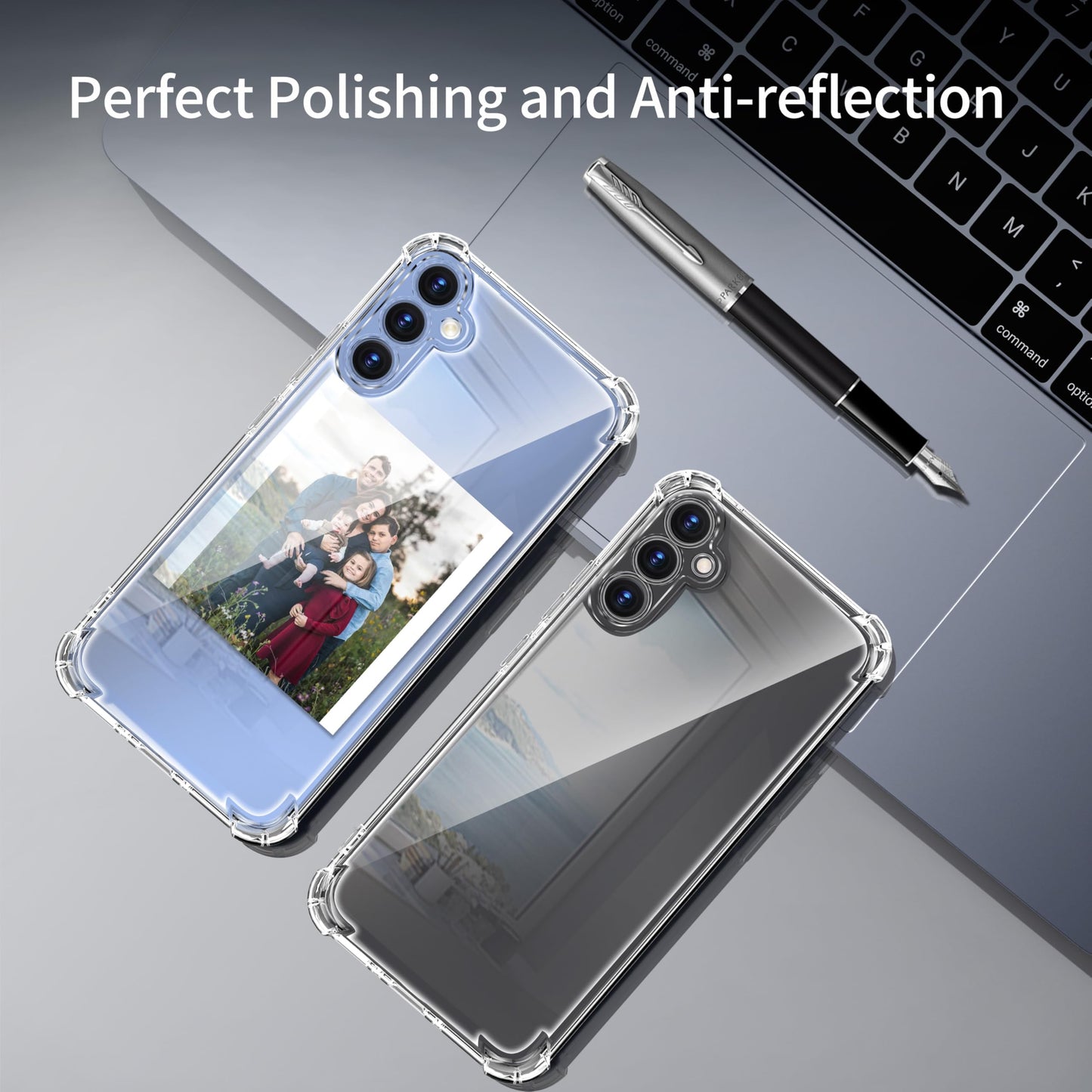Tentoki Crystal Clear Protection Kit for Samsung Galaxy A15 5G / A15 4G - Case + 2 HD Glass