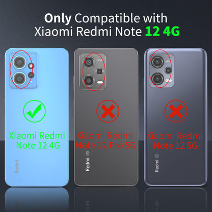 Tentoki Crystal Clear Case for Xiaomi Redmi Note 12 4G