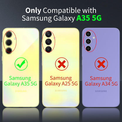 Tentoki Crystal Clear Case for Samsung Galaxy A35 5G
