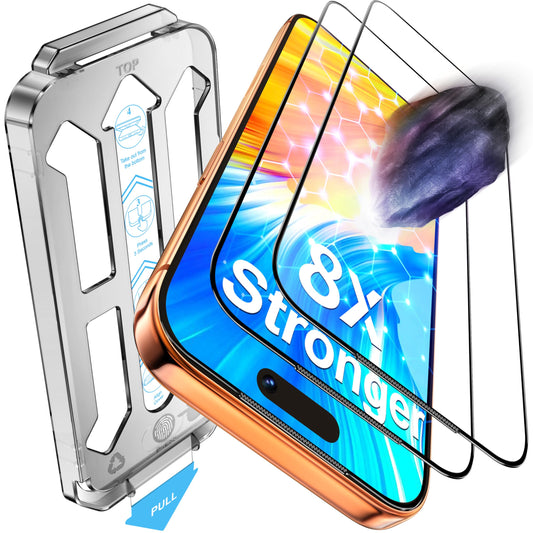 Tentoki Flash Fit Pro HD Clear Glass for iPhone 17 Pro Max - 2 Pack