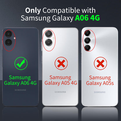 Tentoki Crystal Clear Protection Kit for Samsung Galaxy A06 - Case + 2 HD Glass