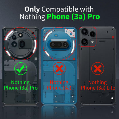 Tentoki Crystal Clear Protection Kit for Nothing Phone 3A Pro - Case + 2 HD Glass