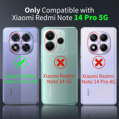 Tentoki Crystal Clear Case for Xiaomi Redmi Note 14 Pro 5G