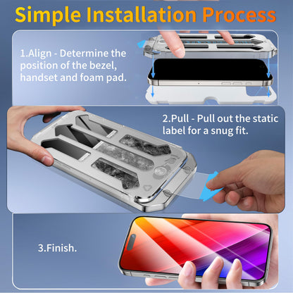 Tentoki Flash Fit Pro HD Clear Glass for iPhone 14 Pro Max - 2 Pack
