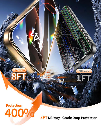 Tentoki Flash Fit Pro Premium HD Clear Glass for iPhone 16 Pro Max - 2 Pack
