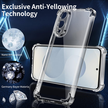 Tentoki Crystal Clear Case for Samsung Galaxy S25 Edge
