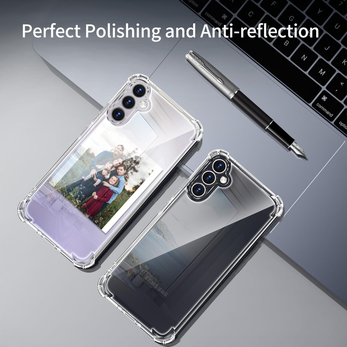 Tentoki Crystal Clear Protection Kit for Samsung Galaxy A14 4G / 5G - Case + 2 HD Glass