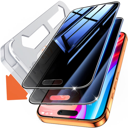 Tentoki Flash Fit Classic Privacy Glass for iPhone 17 Pro - 2 Pack