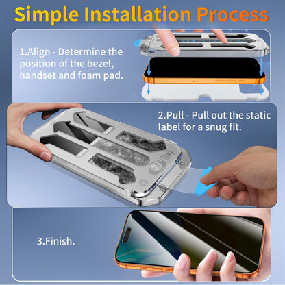 Tentoki Flash Fit Pro Privacy Glass for iPhone 17 Pro Max - 2 Pack