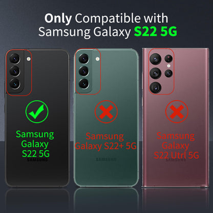 Tentoki Crystal Clear Case for Samsung Galaxy S22 5G