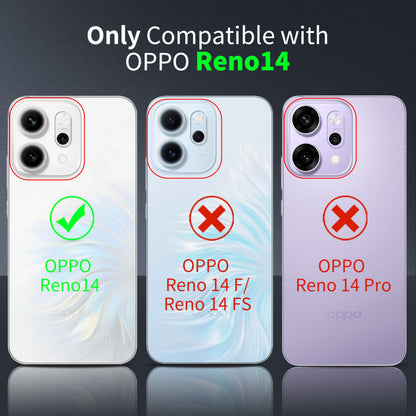 Tentoki Crystal Clear Protection Kit for Oppo Reno 14 - Case + 2 HD Glass