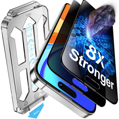 Tentoki Flash Fit Pro Privacy Glass for iPhone 15 Pro - 2 Pack