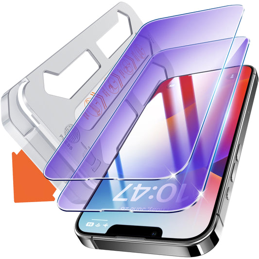 Tentoki Flash Fit Classic Anti-Blue Light Glass for iPhone 13 Pro Max / iPhone 14 Plus - 2 Pack
