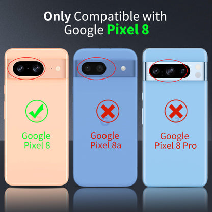 Tentoki Crystal Clear Case for Google Pixel 8