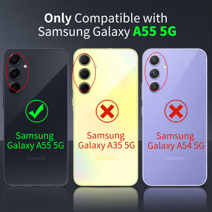 Tentoki Crystal Clear Case for Samsung Galaxy A55 5G