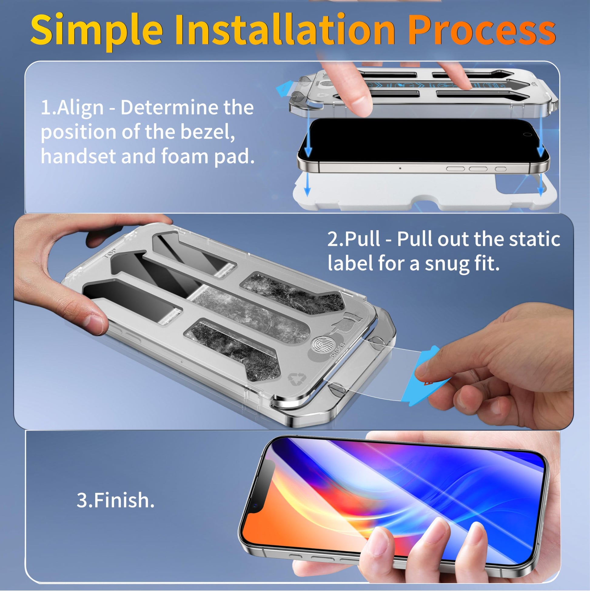 Tentoki Flash Fit Pro HD Clear Glass for iPhone 13 / 13 Pro / 14 / 16e - 2 Pack
