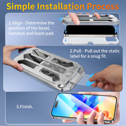 Tentoki Flash Fit Pro HD Clear Glass for iPhone 15 / 16 - 2 Pack
