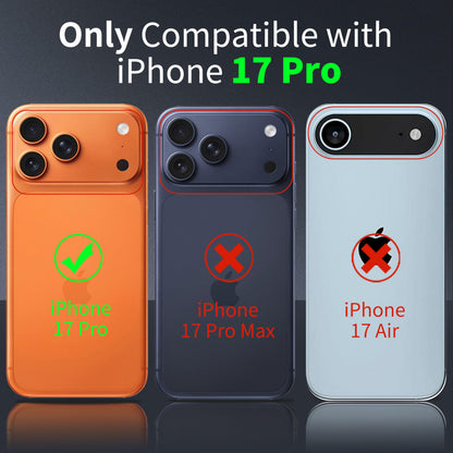 Tentoki Crystal Clear Case for iPhone 17 Pro
