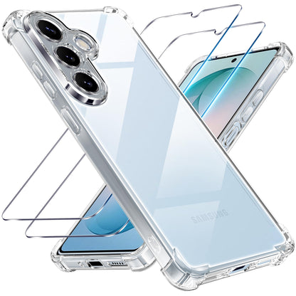 Tentoki Crystal Clear Protection Kit for Samsung Galaxy S26 - Case + 2 HD Glass