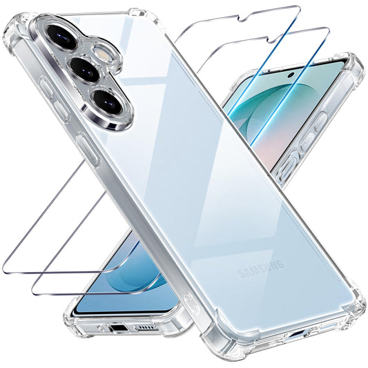 Tentoki Crystal Clear Protection Kit for Samsung Galaxy S26 - Case + 2 HD Glass