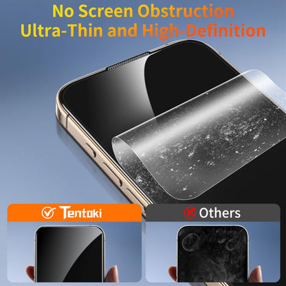 Tentoki Flash Fit Pro Privacy Glass for iPhone 15 Plus / 16 Plus - 2 Pack