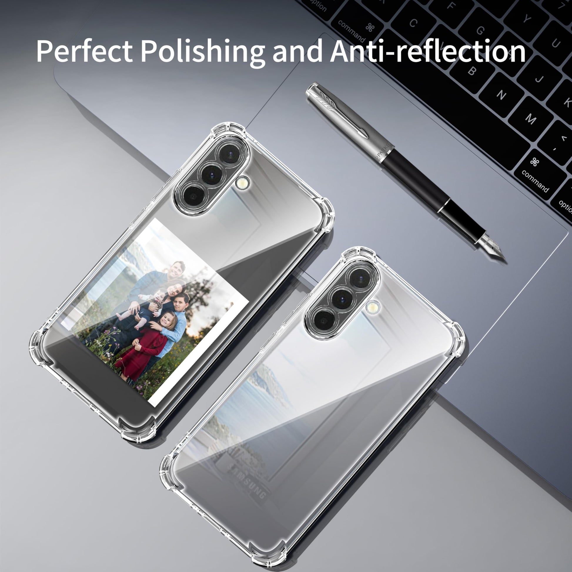 Tentoki Crystal Clear Protection Kit for Samsung Galaxy A37 - Case + 2 HD Glass