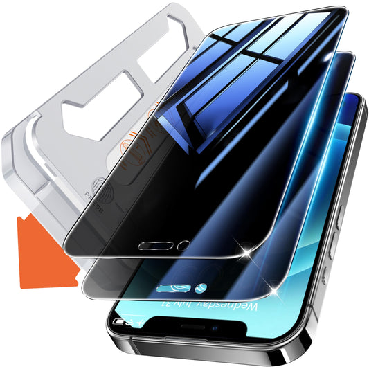 Tentoki Flash Fit Classic Privacy Glass for iphone12 / 12Pro - 2 Pack