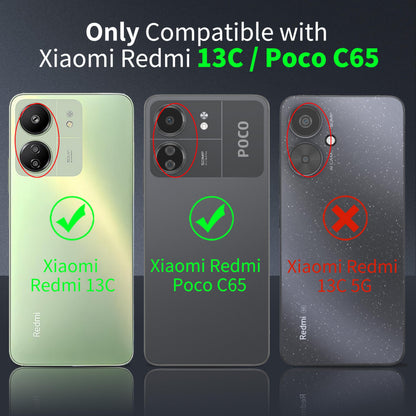 Tentoki Crystal Clear Case for Xiaomi Redmi 13C / Poco C65