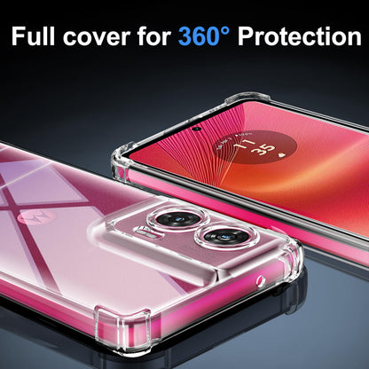Tentoki Crystal Clear Case for Motorola Edge 50 Fusion