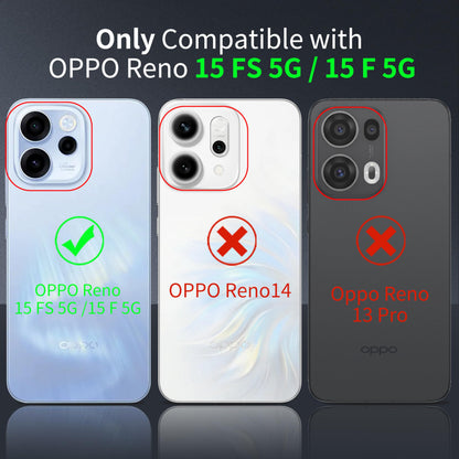 Tentoki Crystal Clear Case for OPPO Reno 15 FS 5G / 15 F 5G 国外版