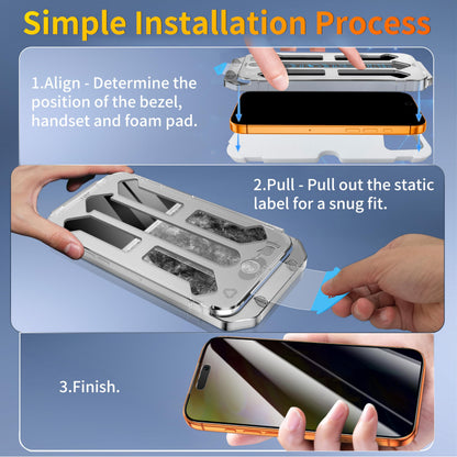 Tentoki Flash Fit Pro Privacy Glass for iPhone 17 Pro - 2 Pack