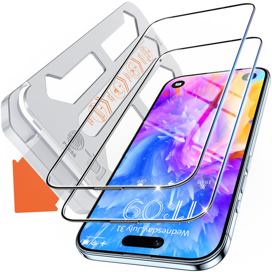 Tentoki Flash Fit Classic HD Clear Glass for iPhone 17 Air - 2 Pack
