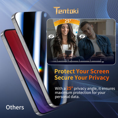 Tentoki Flash Fit Pro Privacy Glass for iPhone 14 Pro Max - 2 Pack