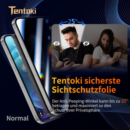 Tentoki Flash Fit Classic Privacy Glass for iphone12 / 12Pro - 2 Pack
